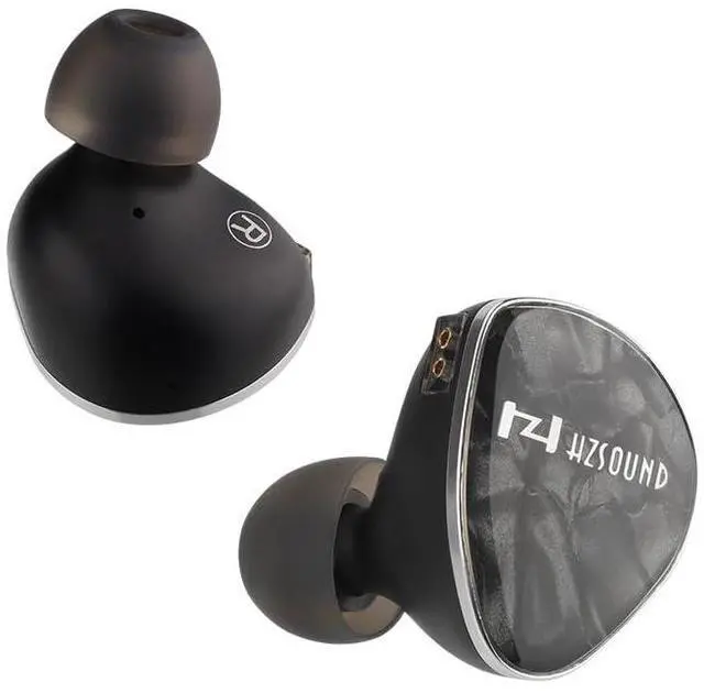 Main image of H HIFIHEAR Hzsound Luna in Ear Monitor,Heart Mirror Pro Urgraded Version,CNC Metal Shell Imported Resin Panel Wired Earbuds with 3.5/4.4mm Replaceable Plugs,Leather Case