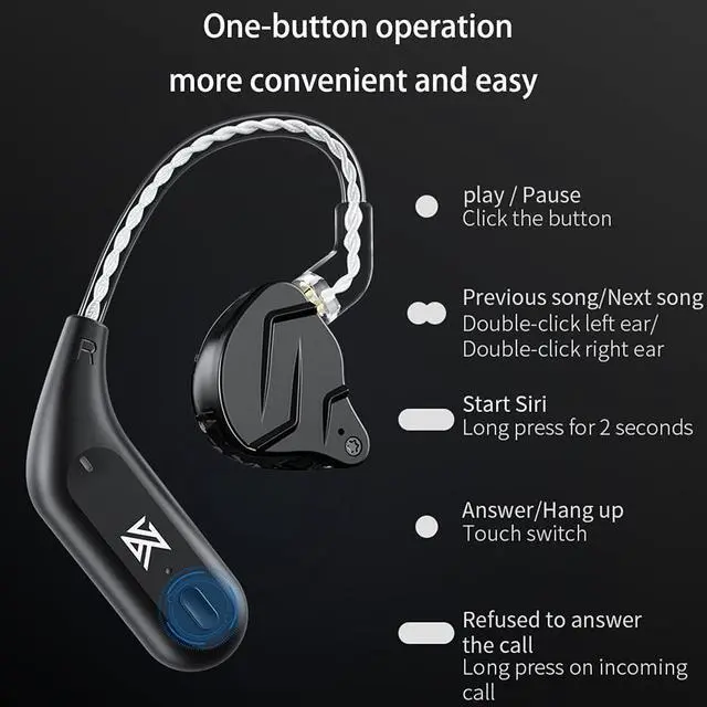 Alt view image 3 of 5 - KZ AZ09 5.2 Module IEM Bluetooth Adapter and KZ ZAR in-Ear Monitors