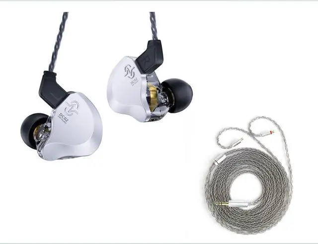 Main image of H HIFIHEAR 2 Meter Long 2Pin IEM Cable in Ear Monitor Replacement Earbuds Earphone Cable and CCZ DC02 in Ear Monitors Wired Headphones