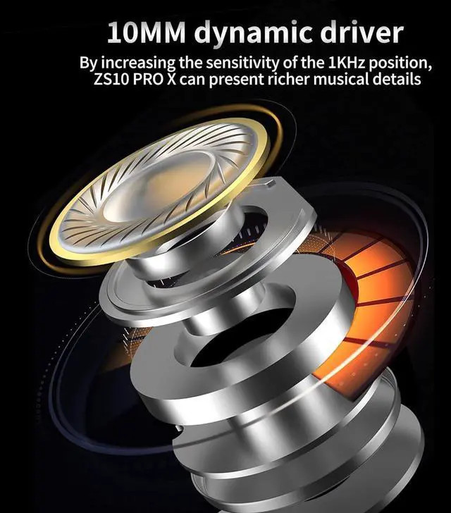 Alt view image 3 of 5 - KZ ZS10 PRO X HiFi IEM and KBEAR Headphone Carrying Case