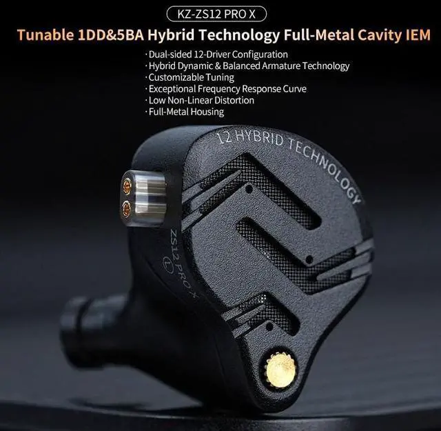 Alt view image 2 of 5 - KZ ZS12 PRO X in Ear Monitor and KZ ZS10 PRO X in Ear Monitors