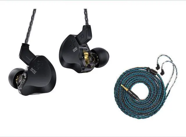 Main image of H HIFIHEAR KBEAR ST16 Plus 2 Meter Detachable IEM Cable and CCZ DC02 in Ear Monitors IEM Earphones Without Microphone