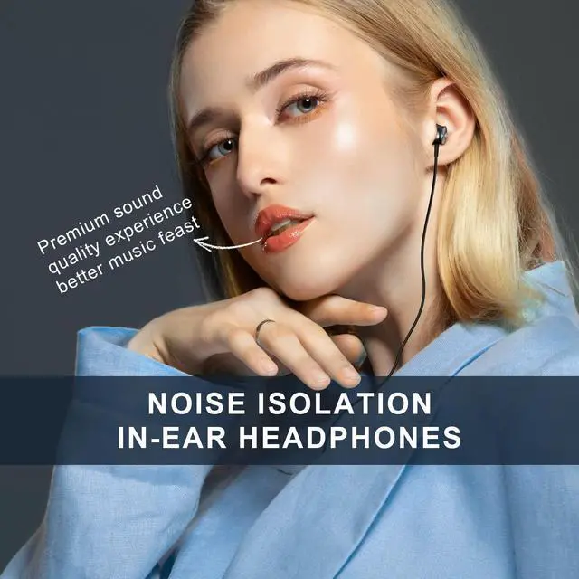 Alt view image 5 of 5 - Lightning Headphones for iPhone 13 14 12 Pro Max MFi Certified Lightning Earbuds with Mic Noise Isolation Stereo Bass in-Ear Headphones Lightning Connector Wired Earphones for iPhone 11 XR SE