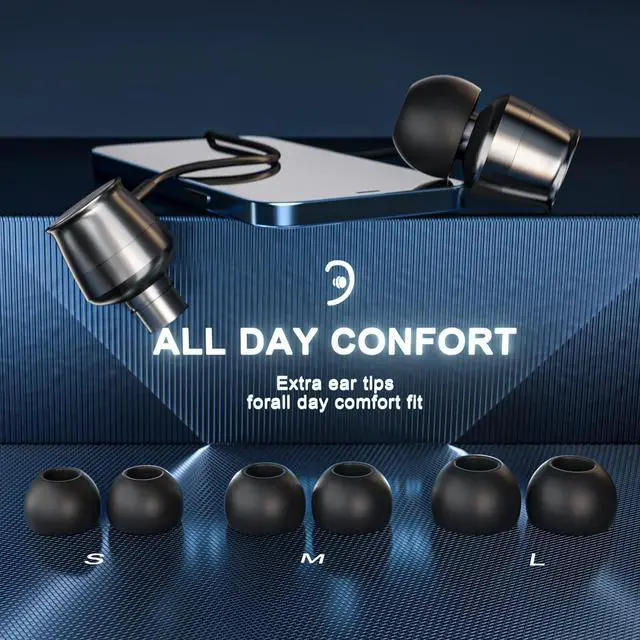 Alt view image 4 of 5 - Lightning Headphones for iPhone 13 14 12 Pro Max MFi Certified Lightning Earbuds with Mic Noise Isolation Stereo Bass in-Ear Headphones Lightning Connector Wired Earphones for iPhone 11 XR SE