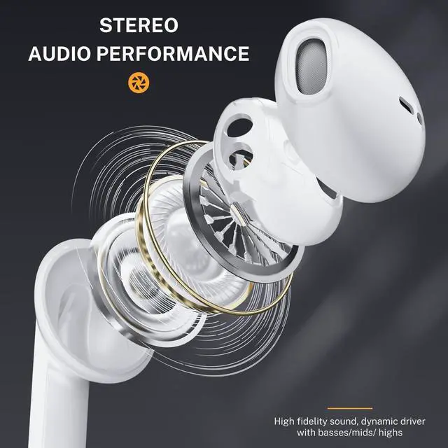 Alt view image 4 of 5 - Gsangoo USB C Headphones USB Type C Earphone Wired Earbuds Plug Noise Canceling in-Ear Headphones with Microphone