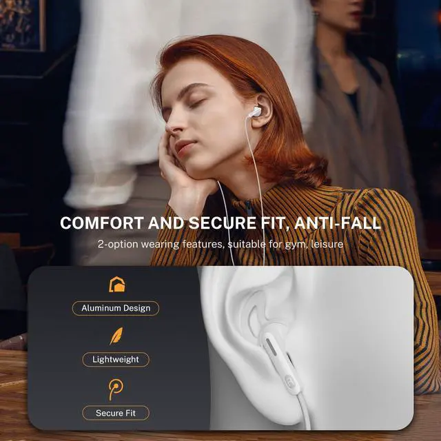 Alt view image 5 of 5 - Gsangoo USB C Headphones USB Type C Earphone Wired Earbuds Plug Noise Canceling in-Ear Headphones with Microphone