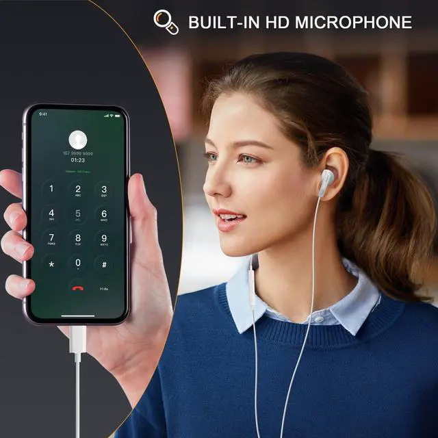 Alt view image 4 of 5 - USB C Wired Headphone for Samsung Galaxy S24/S23/S22 Ultra Type C Earbuds for iPhone 15/15 Pro/ 15 Pro Max Headphones with Microphone