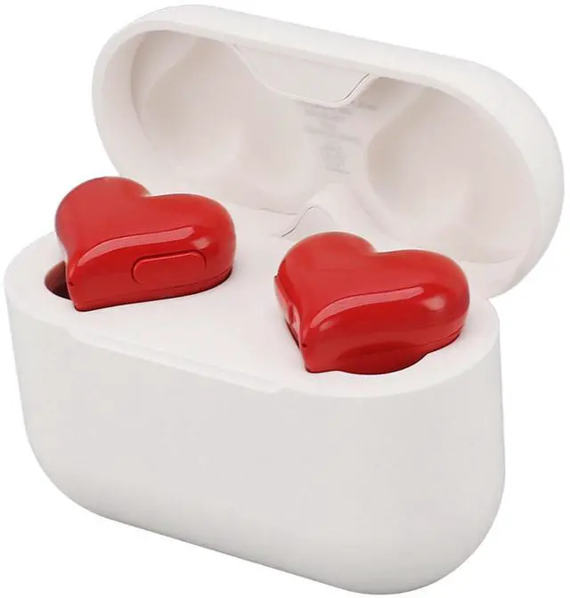 Main image of Heart Shaped Earbuds, Noise CancellingEarphones, HiFi Stereo, Long Battery Life, Wide Compatibility