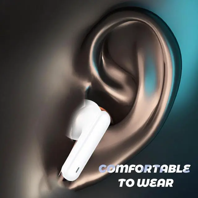 Alt view image 3 of 5 - Wireless Bluetooth Sports Earbuds  Sweatproof, Comfortable Fit, Deep Bass Sound, Noise-Canceling, Long Battery Life for Running & Workouts