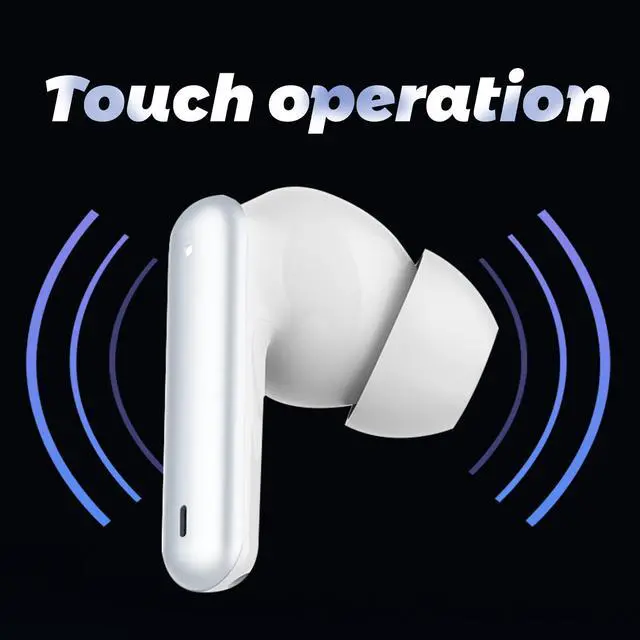 Alt view image 5 of 5 - Wireless Bluetooth Sports Earbuds  Sweatproof, Comfortable Fit, Deep Bass Sound, Noise-Canceling, Long Battery Life for Running & Workouts