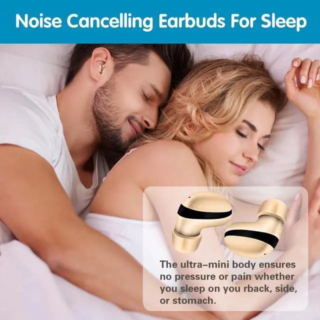 Alt view image 4 of 5 - Sleeping Earbuds for Side Sleepers,Mini Invisible Wireless Bluetooth 5.3 Ear Buds, (Skin, S)