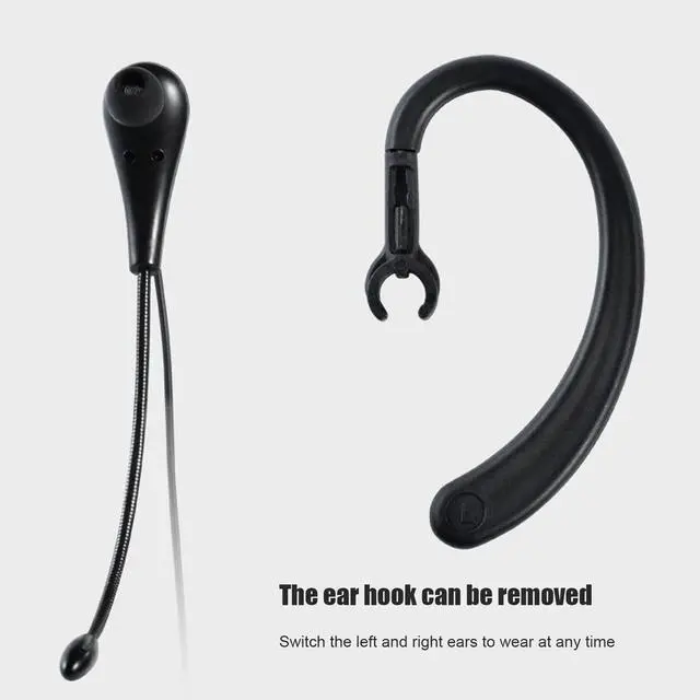 Alt view image 2 of 5 - 3.5mm Call Center Headset, Wired Earbuds With Microphone, One Ear Wired 3.5mm Headset, Single Ear Chat Headset