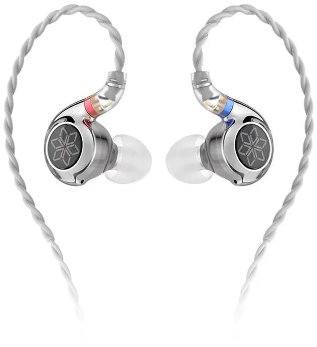Main image of FiiO FD11 Earphones High Performance Dynamic Driver IEMs Earbuds with Deep Bass 0.78mm Detachable Cable 3.5mm Plug in Ear Headphones for Musician Singer Music (Silver)