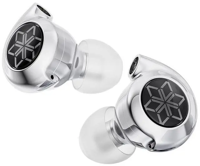 Alt view image 2 of 5 - FiiO FD11 Earphones High Performance Dynamic Driver IEMs Earbuds with Deep Bass 0.78mm Detachable Cable 3.5mm Plug in Ear Headphones for Musician Singer Music (Silver)