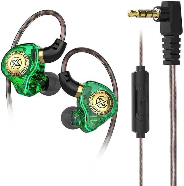 Main image of FEDAI X1 in Ear Monitor Earbuds for Musicians, HiFi Headset Earphoneswith Mic Headphones Wired, Noise Canceling, for Teen, Musicians Stage, Drummer for Gym Workout Running Church (with mic, Green)