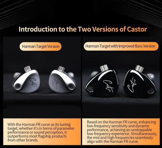 Alt view image 3 of 5 - kz Castor in Ear Monitor +kbear kw1 lightn-ning in Ear Monitor