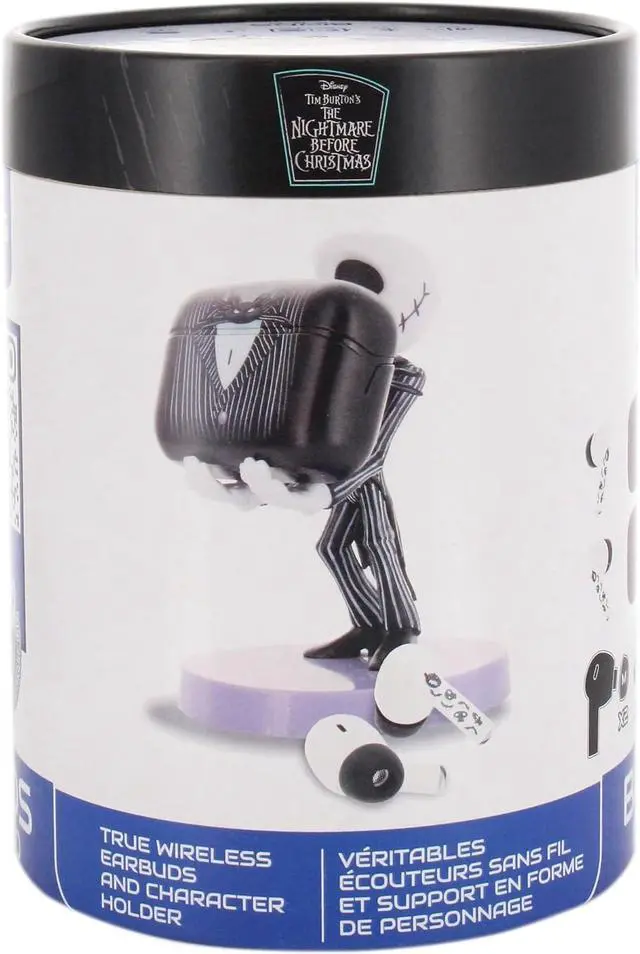 Alt view image 2 of 5 - Exquisite Gaming: Buds Pro & Holdems Bundle - Jack Skellington - Wireless Bluetooth Earbuds & Case, Character Device Holder/Figure, Disney TNBC Set