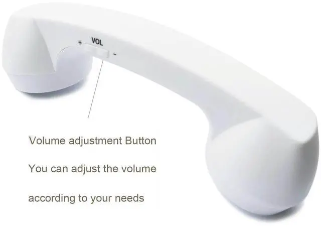 Alt view image 3 of 5 - ENJOY-UNIQUE Retro Phone Handset - Wireless Bluetooth Retro Telephone Mic Speaker Phone Call Receiver