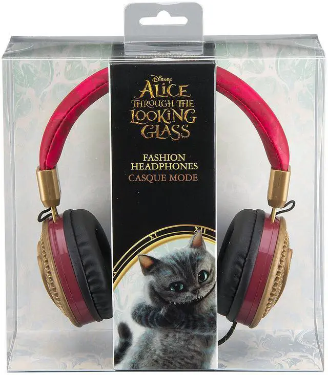 Alt view image 4 of 5 - Alice Through The Looking Glass Headphones for Kids, Wired Stereo Headphones for School, Home, or Travel, Designed for Fans of Disney Gifts and Merchandise, Multicolor (AL-M48LG.FX)