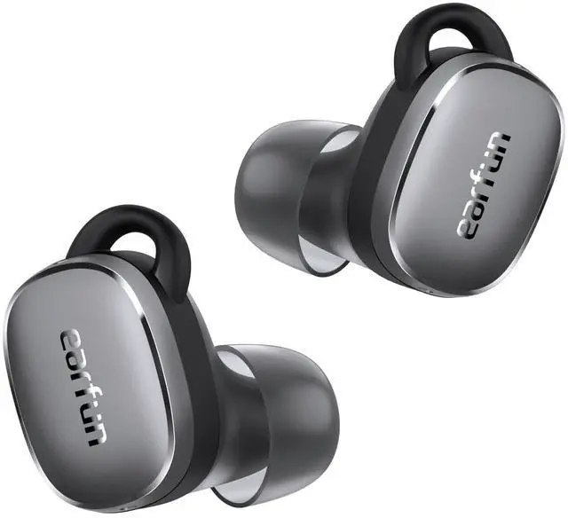 Main image of EarFun Free Pro 3 Noise Cancelling Wireless Earbuds, Hi-Res Sound, Snapdragon Sound with Qualcomm aptX Adaptive, 6 Mics ENC, Bluetooth 5.3 Earbuds, Multipoint Connection, Custom App, Wireless Charge