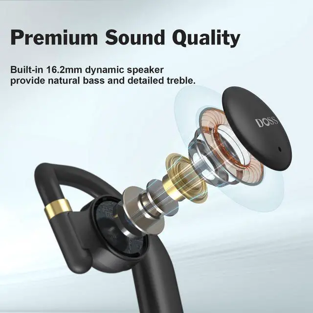 Alt view image 5 of 5 - DOSS Open Ear Headphones Bundle SoundBox XL Bluetooth Speaker