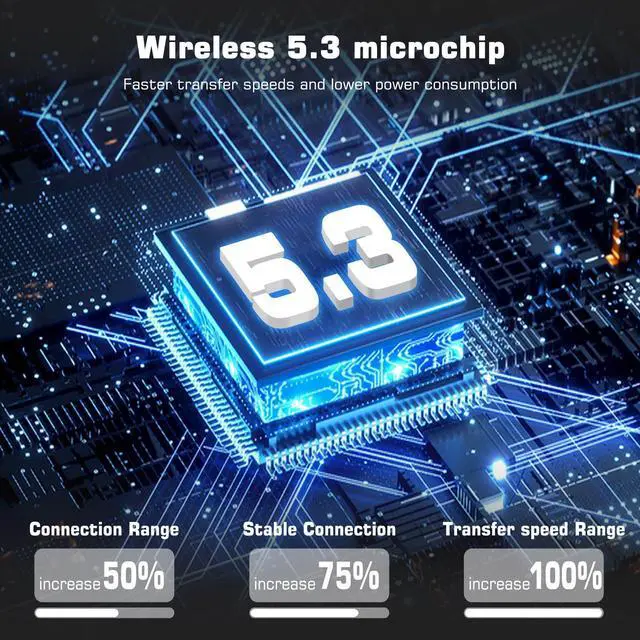 Alt view image 3 of 5 - Open Ear Wireless Headphones- Open Ear Earbuds with 20hrs Playtime, Wireless Charging Case,Headset with HiFi Sound Quality, Lightweight Earphones for Running Sports Gaming Phone Laptop
