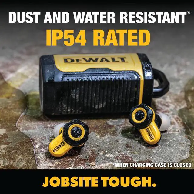 Alt view image 4 of 5 - DEWALT Jobsite Audio Bundle  ANC True Wireless Earbuds & Wearable Bluetooth Speaker, Noise Reduction