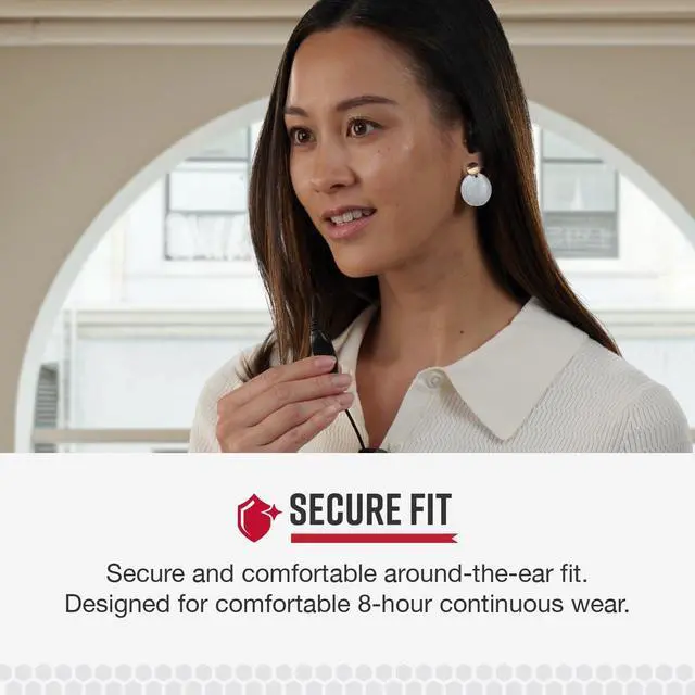 Alt view image 3 of 5 - Cobra C-Style Earpiece with Secure Around-The-Ear Fit for Performa 400/450 Business Two-Way Radios