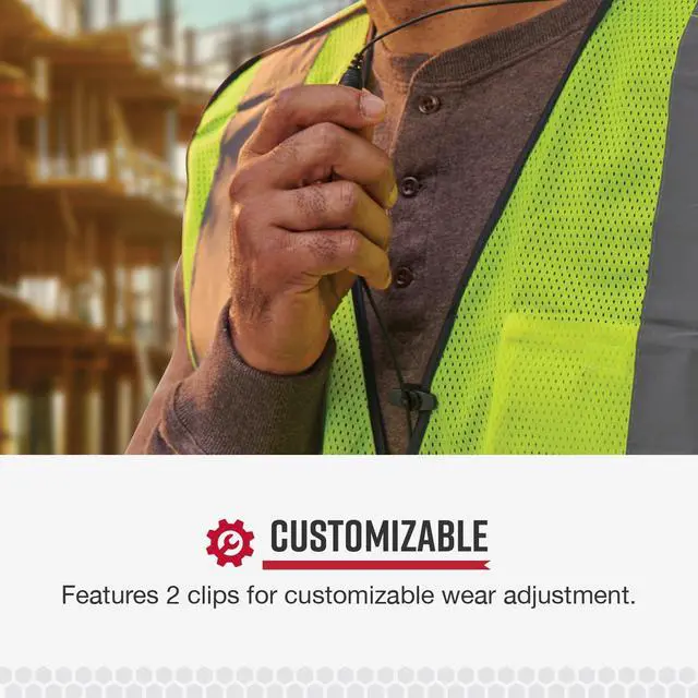 Alt view image 5 of 5 - Cobra C-Style Earpiece with Secure Around-The-Ear Fit for Performa 400/450 Business Two-Way Radios