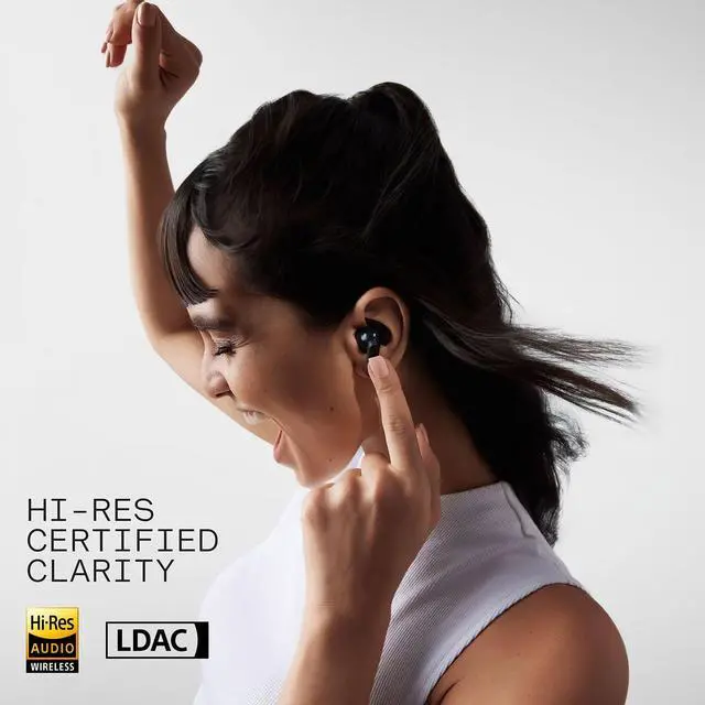 Alt view image 4 of 5 - CMF Buds Pro 2 Wireless Earbuds, Hi-Res Audio with LDAC, 50 dB Hybrid Noise Cancelling Earbuds, Ultra Bass Technology, Bluetooth 5.3, 43H Play Time with Charging Case, 6 HD Mics Headphones, Dark Grey