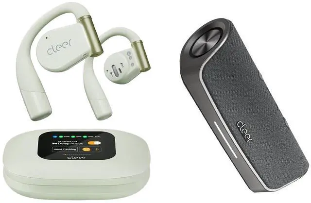 Main image of Cleer ARC 3 Open Ear Earbuds, Snapdragon Sound True Wireless Earbuds, 50Hr Battery, Bluetooth 5.4, IPX 7 Scene Wireless Bluetooth Speaker