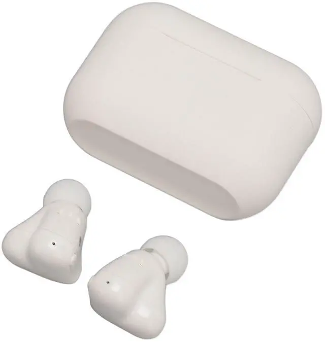Alt view image 4 of 5 - ciciglow Heart Shaped Earbuds, Stylish Headphones HiFi Stereo Sound Bluetooth 5.3 Earphones with Charging Case for Girls Women (White)
