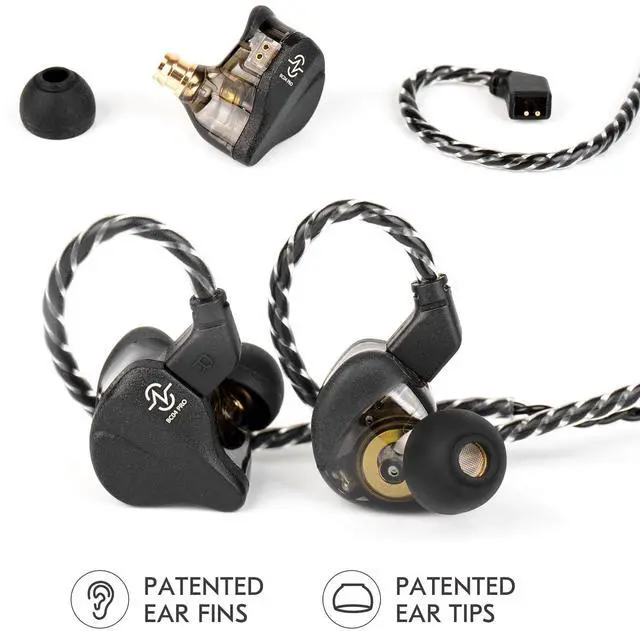 Alt view image 4 of 5 - ccz BC04 PRO Wired Earbuds & Memory Foam Earbud Tips