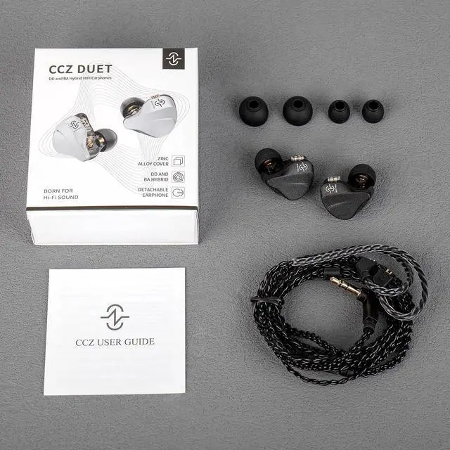 Alt view image 5 of 5 - ccz BC04 PRO Wired Earbuds & Memory Foam Earbud Tips