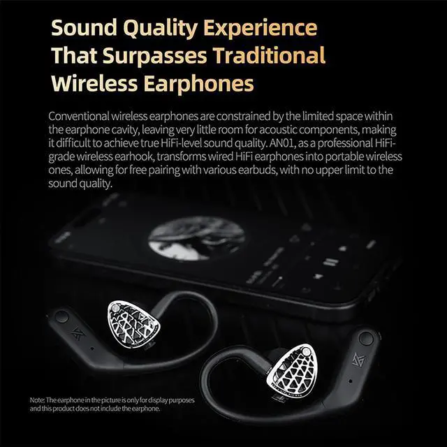 Alt view image 5 of 5 - KZ AS16 PRO Bluetooth Earbuds, Active Noise Cancellation Wireless IEM
