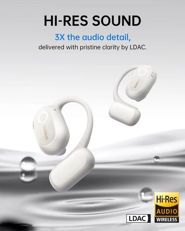 Alt view image 4 of 5 - Baseus 100W Power Bank with Bowie MF1 Open-Ear Earbuds, Hi-Res Wireless Audio with LDAC, Rich Bass, Comfortable Silicone Cushion Design, 60H Play, AI Clear Calls, Bluetooth 5.4