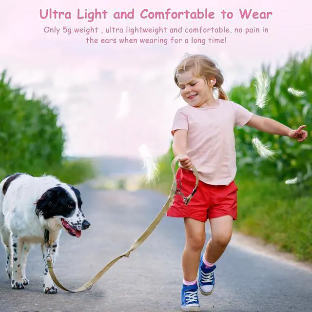 Alt view image 3 of 5 - BANIGIPA Kids True Wireless Earbuds, Bluetooth 5.4 Headphones w/Mic for Calling Studying Music, 5g Light Comfortable, Open Ear Earbuds w/85dB Healthy Volume Control Protect Hearing for School Travel