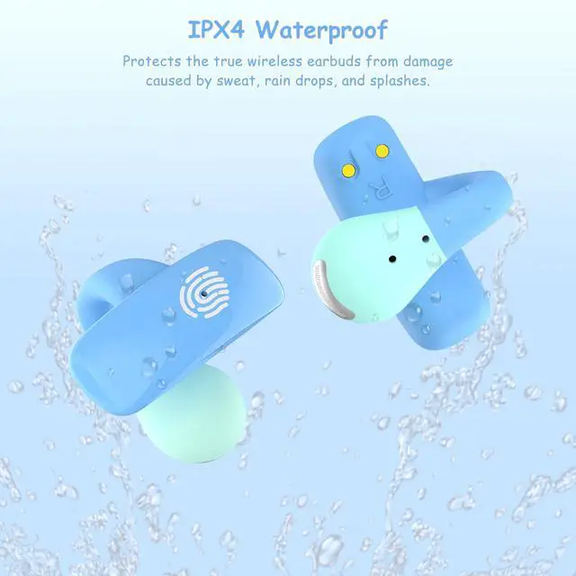 Alt view image 4 of 5 - BANIGIPA Kids True Wireless Earbuds, Bluetooth 5.4 Open Ear Headphones for Boys Girls Teens, Light Comfortable, 85dB Healthy Volume Control Protect Hearing, Built-in Mic for Calling School Travel