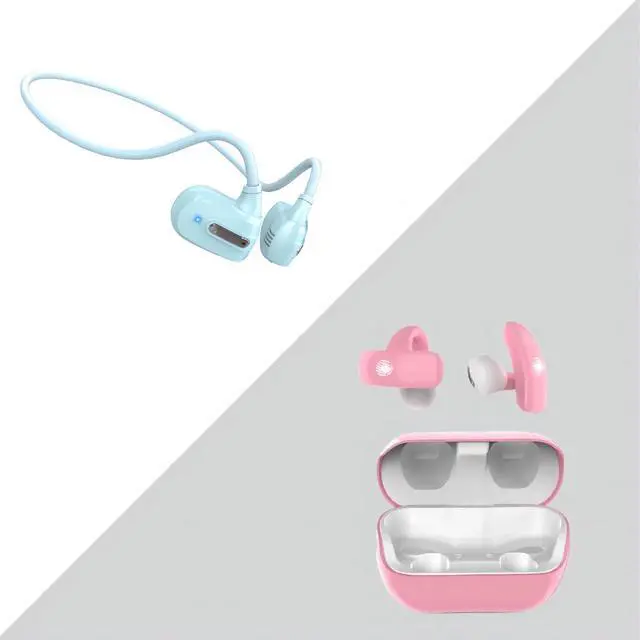 Main image of BANIGIPA Kids True Wireless Earbuds, 5g Super Light Comfortable Open Ear Bluetooth 5.4 Headphones w/Mic to Protect Hearing for Studying Music Clear Calling, Touch Control Ear Buds w/Charging Case