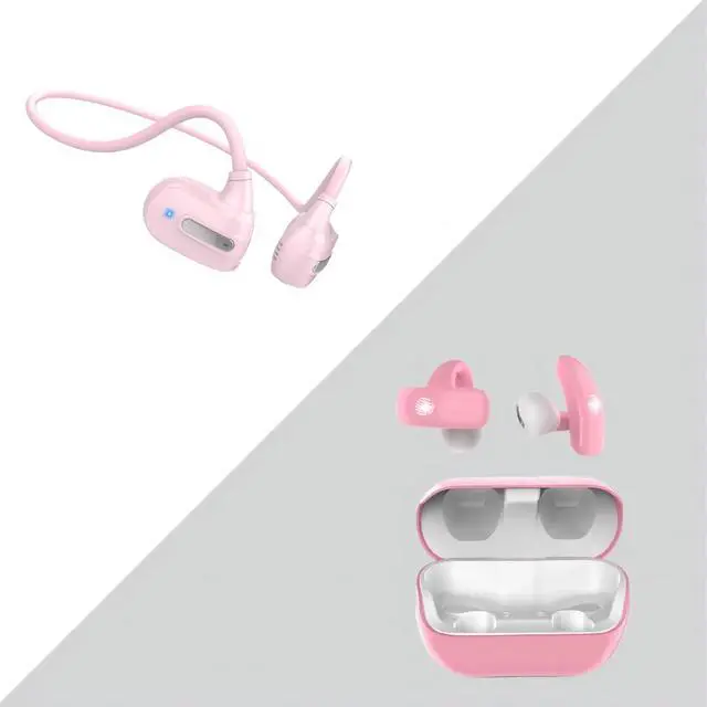 Main image of BANIGIPA Kids True Wireless Earbuds, 5g Super Light Comfortable Open Ear Bluetooth 5.4 Headphones w/Mic to Protect Hearing for Studying Music Clear Calling, Touch Control Ear Buds w/Charging Case