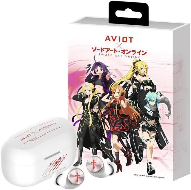 Main image of AVIOT Sword Art Online Anime Wireless Earbuds TE-D01v-SOW (Heroine Model), Officially Licensed (Exclusive Edition), Special Package, Japanese Voice, Noise Canceling Bass Earbuds