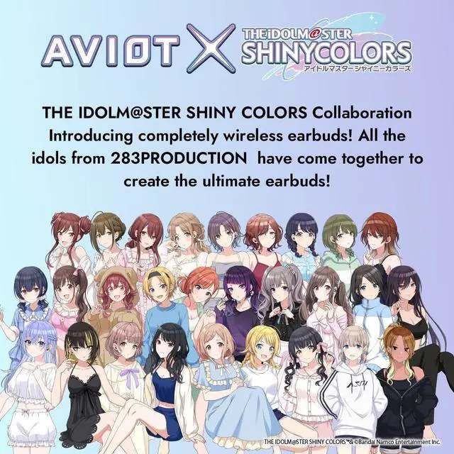Alt view image 2 of 5 - AVIOT The Idolm@Ster Shiny Colors TE-D01v-IST, Officially Licensed (Exclusive Edition) Special Package, Design, Japanese Special Voice, Noise Canceling Earbuds (Twilight Model)