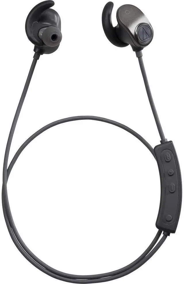 Alt view image 3 of 5 - Audio-Technica ATH-SPORT90BTBK SonicSport Wireless in-Ear Headphones, Black