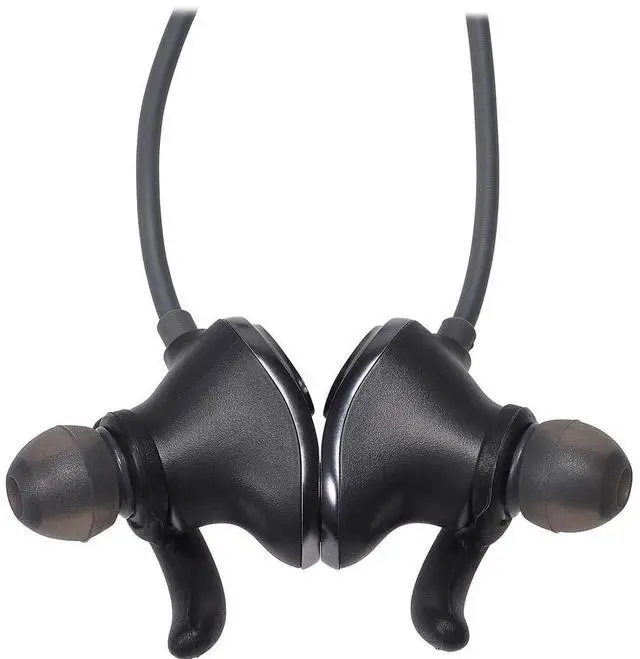 Alt view image 4 of 5 - Audio-Technica ATH-SPORT90BTBK SonicSport Wireless in-Ear Headphones, Black