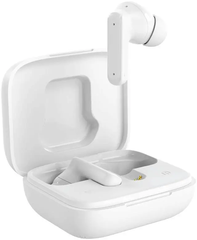 Alt view image 2 of 5 - AT&T Essentials True Wireless Mellow Vue Earbuds | Touch Screen White LED Display Charging Case Premium Sound for iPhone, Google Pixel, Samsung Galaxy