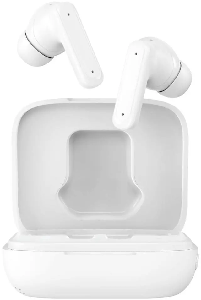 Alt view image 3 of 5 - AT&T Essentials True Wireless Mellow Vue Earbuds | Touch Screen White LED Display Charging Case Premium Sound for iPhone, Google Pixel, Samsung Galaxy