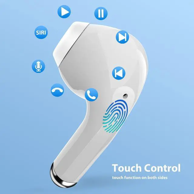 Alt view image 3 of 5 - Wireless Earbuds for Samsung S24 Ultra S23 Fe S22+ S21, 5.3 Bluetooth Earbuds Noise Cancelling Ear Buds with Mic Touch HiFi Stereo Wireless Headphone for iPhone 16 15 Pro Max 14 Plus Pixel 8 7 Pro 6 A