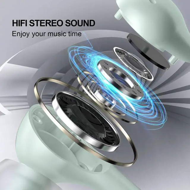 Alt view image 2 of 5 - ASKUBSKU USB Headset with Microphone for PC 7.5 Ft Cable, USB A Headphones for Computer, Wired USBA Earbuds with Mute Stereo Noise Canceling Call Cord Earphones for Laptop for Surface Switch, Green