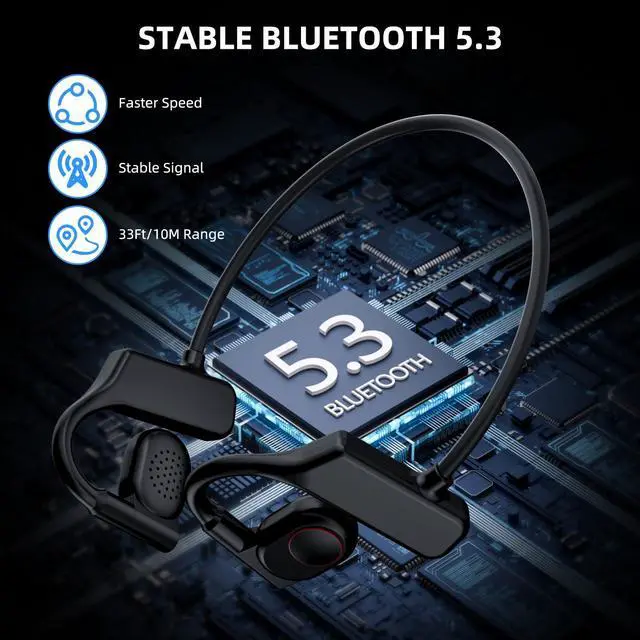 Alt view image 5 of 5 - Wireless Earbud Open Ear Headphone Bluetooth for Samsung S25 Ultra S24 S23 Fe S22, Sport Workouts Running Earphone with Clip Sweat Resistant Cordless Open Back Audífonos for iPhone 16 15 Pro Max Plus