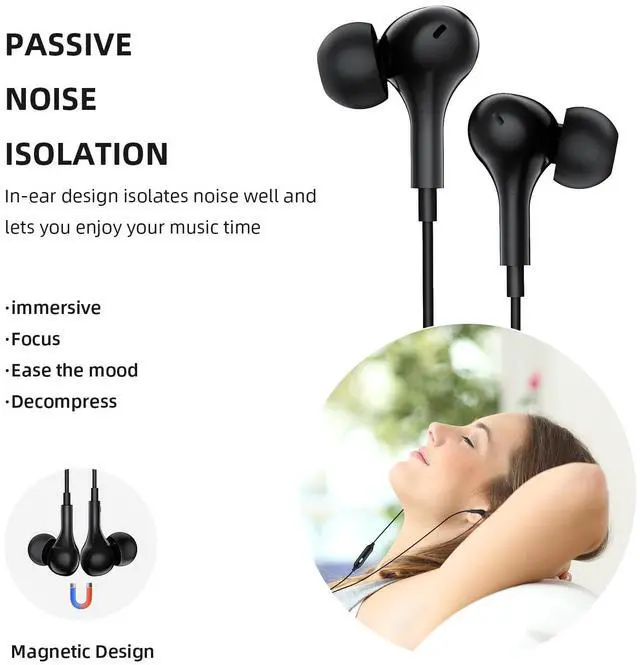 Alt view image 5 of 5 - USB C Headphone, Voice Changer Earbuds Wired with Mic, Karaoke Type-C Earphone with Case Deep Bass Noise Canceling Cord Ear Buds for iPhone 16 15 Pro Max Plus iPad Galaxy S24 Ultra S23 FE Pixel 9 8 7